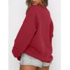 image:imageANRABESS Womens Sweatshirts Crewneck Fleece Oversized Pullover Sweater Spring Winter Cute Tops Teen Girls Preppy Clothes 2026Red