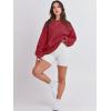 image:imageANRABESS Womens Sweatshirts Crewneck Fleece Oversized Pullover Sweater Spring Winter Cute Tops Teen Girls Preppy Clothes 2026Red