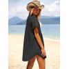 image:imageANRABESS Womens Swimsuit Coverup Summer Button Down Beach Shirt Dress Eyelet Swimwear Bathing Suit Cover Ups Vacation ClothesBlack