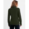 image:imageANRABESS Womens Turtleneck Long Sleeve Sweater Tops Casual Soft Knit Fit Lightweight Basic Pullover 2025 Fall Work OutfitsArmy Green