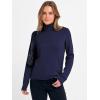 image:imageANRABESS Womens Turtleneck Long Sleeve Sweater Tops Casual Soft Knit Fit Lightweight Basic Pullover 2025 Fall Work OutfitsNavy Blue