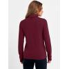 image:imageANRABESS Womens Turtleneck Long Sleeve Sweater Tops Casual Soft Knit Fit Lightweight Basic Pullover 2025 Fall Work OutfitsWine Red