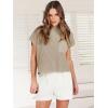 image:imageANRABESS Womens Two Piece Summer Outfits Knit Sweater Short Sets Pullover Tops amp Shorts Lounge Matching Clothes SetKhaki White