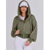 image:imageANRABESS Womens Zip Up Hoodies Cropped Sweatshirts Casual Comfy Cute Zip Jackets Fashion Trendy Fall Outfits 2026 Y2K ClothesArmy Green