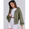 image:imageANRABESS Womens Zip Up Hoodies Cropped Sweatshirts Casual Comfy Cute Zip Jackets Fashion Trendy Fall Outfits 2026 Y2K ClothesArmy Green