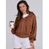 image:imageANRABESS Womens Zip Up Hoodies Cropped Sweatshirts Casual Comfy Cute Zip Jackets Fashion Trendy Fall Outfits 2026 Y2K ClothesCaramel