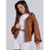 image:imageANRABESS Womens Zip Up Hoodies Cropped Sweatshirts Casual Comfy Cute Zip Jackets Fashion Trendy Fall Outfits 2026 Y2K ClothesCaramel