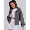 image:imageANRABESS Womens Zip Up Hoodies Cropped Sweatshirts Casual Comfy Cute Zip Jackets Fashion Trendy Fall Outfits 2026 Y2K ClothesDeep Grey