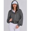 image:imageANRABESS Womens Zip Up Hoodies Cropped Sweatshirts Casual Comfy Cute Zip Jackets Fashion Trendy Fall Outfits 2026 Y2K ClothesDeep Grey