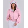image:imageANRABESS Womens Zip Up Hoodies Cropped Sweatshirts Casual Comfy Cute Zip Jackets Fashion Trendy Fall Outfits 2026 Y2K ClothesPink