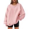 image:imageANRABESS Womens Oversized Sweatshirts Hoodies Crewneck Fleece Pullover Sweaters 2026 Fall Outfits Teen Girls Winter ClothesPink