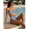 image:imageANRABESS Bikini Sets for Women Bandeau O Ring 2 Piece Swimsuit Floral Halter Tie Back Bathing Suit 2026 Summer Beach SwimwearWhite Blue Floral