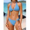 image:imageANRABESS Bikini Sets for Women Triangle Two Piece Halter Bathing Suit 2026 Summer Beach Vacation Strap Thong Sexy SwimsuitBlue