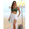 image:imageANRABESS Bikini Sets for Women V Neck Criss Cross Two Piece Swimsuit Sexy Cutout Bathing Suit 2026 Beach Vacation SwimwearArmy Green