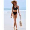 image:imageANRABESS Bikini Sets for Women V Neck Criss Cross Two Piece Swimsuit Sexy Cutout Bathing Suit 2026 Beach Vacation SwimwearBlack