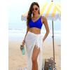 image:imageANRABESS Bikini Sets for Women V Neck Criss Cross Two Piece Swimsuit Sexy Cutout Bathing Suit 2026 Beach Vacation SwimwearDark Royal Blue