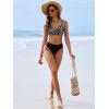 image:imageANRABESS Bikini Sets for Women V Neck Criss Cross Two Piece Swimsuit Sexy Cutout Bathing Suit 2026 Beach Vacation SwimwearLeopard Black
