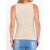 image:imageANRABESS High Neck Tank Tops for Women Sleeveless Shirts Summer 2026 Basic Soft Slim Fit Racerback Trendy Casual OutfitsLight Khaki