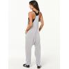 image:imageANRABESS Jumpsuits for Women Casual Summer Overalls Sleeveless Spaghetti Strap Romper Jumpers Trendy Beach Vacation OutfitsBright Gray