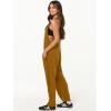 image:imageANRABESS Jumpsuits for Women Casual Summer Overalls Sleeveless Spaghetti Strap Romper Jumpers Trendy Beach Vacation OutfitsCaramel