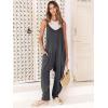 image:imageANRABESS Jumpsuits for Women Casual Summer Overalls Sleeveless Spaghetti Strap Romper Jumpers Trendy Beach Vacation OutfitsDeep Gray