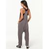 image:imageANRABESS Jumpsuits for Women Casual Summer Overalls Sleeveless Spaghetti Strap Romper Jumpers Trendy Beach Vacation OutfitsGray Taupe