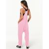 image:imageANRABESS Jumpsuits for Women Casual Summer Overalls Sleeveless Spaghetti Strap Romper Jumpers Trendy Beach Vacation OutfitsLight Pink