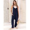 image:imageANRABESS Jumpsuits for Women Casual Summer Overalls Sleeveless Spaghetti Strap Romper Jumpers Trendy Beach Vacation OutfitsNavy Blue