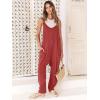 image:imageANRABESS Jumpsuits for Women Casual Summer Overalls Sleeveless Spaghetti Strap Romper Jumpers Trendy Beach Vacation OutfitsOrange Rust