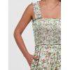 image:imageANRABESS Jumpsuits for Women Dressy Casual Smocked Sleeveless Wide Leg Longe Rompers One Piece 2026 Summer Vacation OutfitsPink Yellow Floral