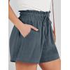 image:imageANRABESS Linen Shorts for Women Summer Casual Wide Leg Loose High Waist Drawstring Dressy Shorts 2026 Beach Vacation ClothesGrey