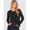 image:imageANRABESS Long Sleeve Shirts for Women Crewneck Basic Tee Striped Tops 2025 Fall Casual Loose Fit T Shirts Fashion OutfitsBlack