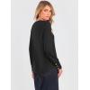 image:imageANRABESS Long Sleeve Shirts for Women Crewneck Basic Tee Striped Tops 2025 Fall Casual Loose Fit T Shirts Fashion OutfitsBlack