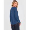 image:imageANRABESS Long Sleeve Shirts for Women Crewneck Basic Tee Striped Tops 2025 Fall Casual Loose Fit T Shirts Fashion OutfitsDeep Blue