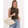 image:imageANRABESS Mock Neck Tank Tops for Women Ribbed Knit Sleeveless Top Slim Fit 2026 Summer Casual Basic Layer ShirtsCoffee