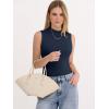 image:imageANRABESS Mock Neck Tank Tops for Women Ribbed Knit Sleeveless Top Slim Fit 2026 Summer Casual Basic Layer ShirtsNavy Blue