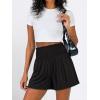 image:imageANRABESS Shorts for Women Summer Casual High Smocked Waist Wide Leg Lounge Comfy Baggy Shorts 2026 Beach Vacation ClothesBlack