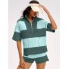 image:imageANRABESS Striped Short Sets for Women 2 Piece Outfits Summer Casual Oversized Workout Athletisure Travel Lounge Matching SetsGreen Mixed