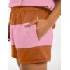 image:imageANRABESS Striped Short Sets for Women 2 Piece Outfits Summer Casual Oversized Workout Athletisure Travel Lounge Matching SetsPink Orange