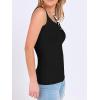 image:imageANRABESS Tank Tops for Women Summer Basic Ribbed Henley Slim Fitted Sleeveless Cami Shirts Button Up Workout Casual OutfitsBlack