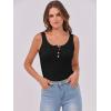 image:imageANRABESS Tank Tops for Women Summer Basic Ribbed Henley Slim Fitted Sleeveless Cami Shirts Button Up Workout Casual OutfitsBlack