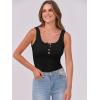 image:imageANRABESS Tank Tops for Women Summer Basic Ribbed Henley Slim Fitted Sleeveless Cami Shirts Button Up Workout Casual OutfitsBlack