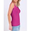 image:imageANRABESS Tank Tops for Women Summer Basic Ribbed Henley Slim Fitted Sleeveless Cami Shirts Button Up Workout Casual OutfitsFuchsia