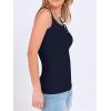 image:imageANRABESS Tank Tops for Women Summer Basic Ribbed Henley Slim Fitted Sleeveless Cami Shirts Button Up Workout Casual OutfitsNavy Blue