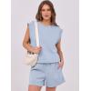 image:imageANRABESS Two Piece Sets for Women 2026 Summer Short Lounge Set Casual Beach Vacation Outfits Spring Sweatsuits TracksuitLight Blue