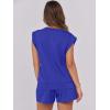image:imageANRABESS Two Piece Sets for Women 2026 Summer Short Lounge Set Casual Beach Vacation Outfits Spring Sweatsuits TracksuitRoyal Blue