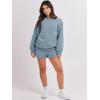 image:imageANRABESS Women 2 Piece Outfits Sweat Shorts Sets 2026 Oversized Casual Lounge Matching Set Sweatsuit Tracksuit Fall ClothesBlue