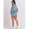 image:imageANRABESS Women 2 Piece Outfits Sweat Shorts Sets 2026 Oversized Casual Lounge Matching Set Sweatsuit Tracksuit Fall ClothesBlue
