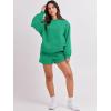 image:imageANRABESS Women 2 Piece Outfits Sweat Shorts Sets 2026 Oversized Casual Lounge Matching Set Sweatsuit Tracksuit Fall ClothesGreen