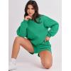 image:imageANRABESS Women 2 Piece Outfits Sweat Shorts Sets 2026 Oversized Casual Lounge Matching Set Sweatsuit Tracksuit Fall ClothesGreen